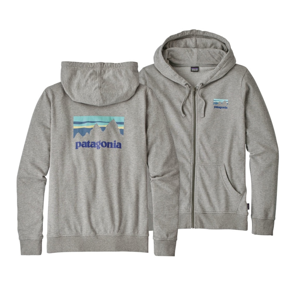 Womens Shop Sticker Lightweight Full-Zip Hoody, Size Small